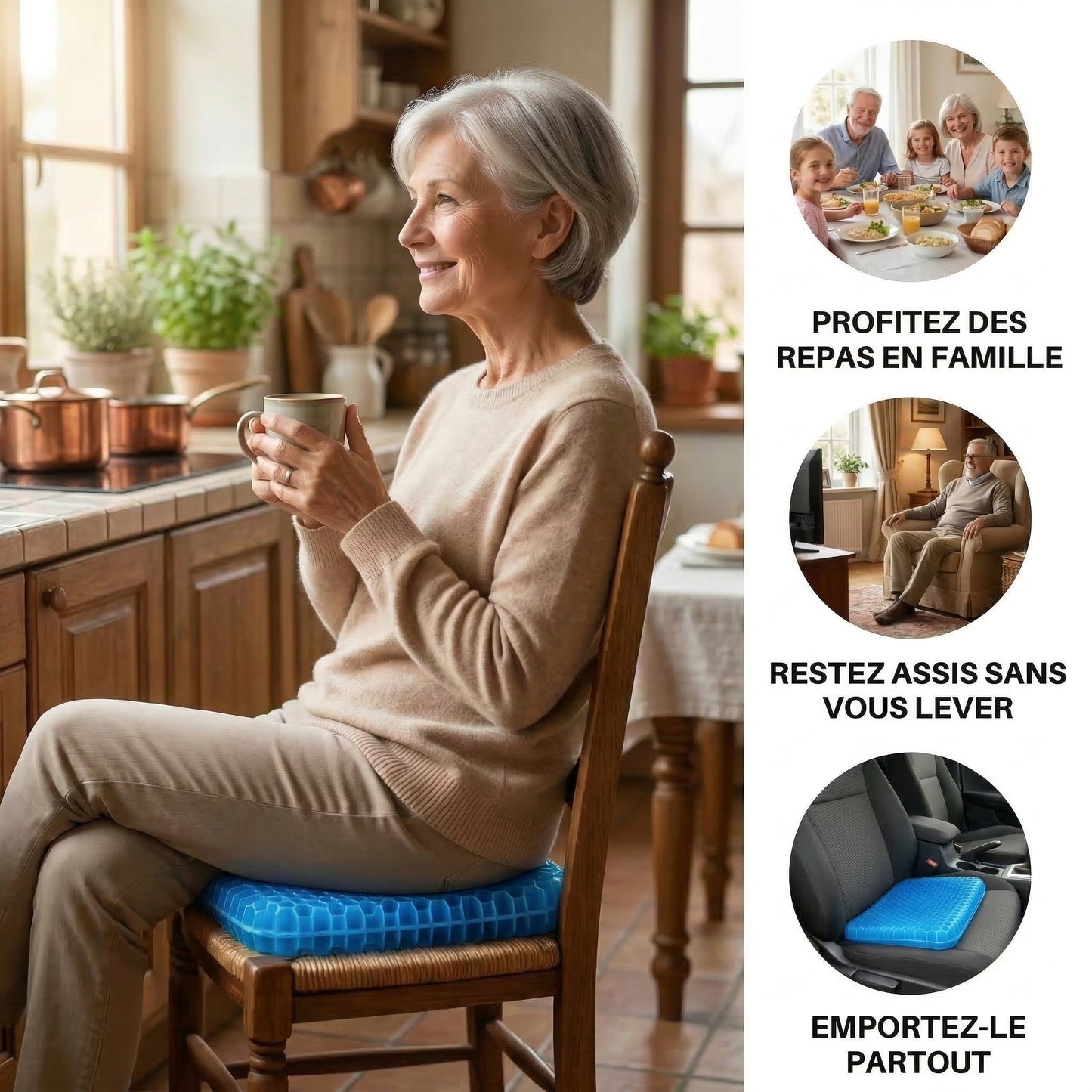 Apazia™ - Le coussin qui apaise la douleur assise